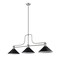 Z-Lite Melange 3 Light Chandelier, Brushed Nickel & Matte Black 725-3BN-MMB - alternate 5